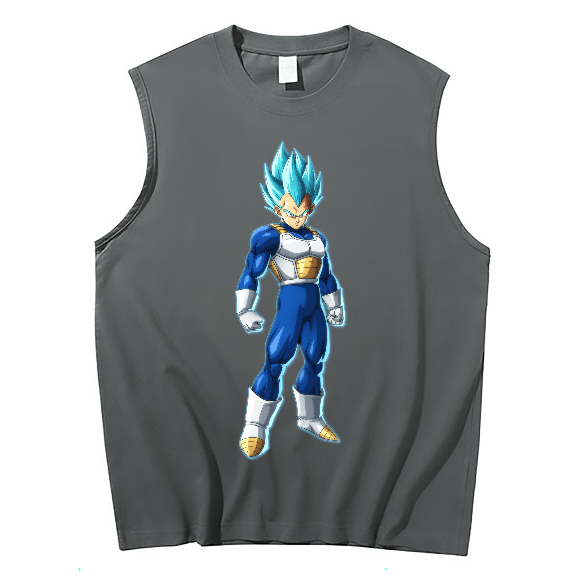 （画像用） ドラゴンボール ベジータ四世（Bejīta Yonsei）DRAGON BALL Vegeta IV コットン100％タンクトップ（フロントプリント）